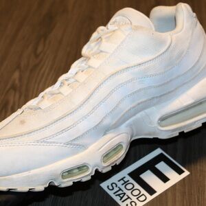 Nike Air Max 95 Triple White Mens Size 13 Sneakers
